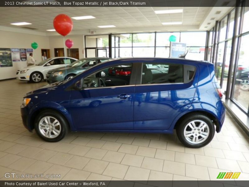 Blue Topaz Metallic / Jet Black/Dark Titanium 2013 Chevrolet Sonic LT Hatch