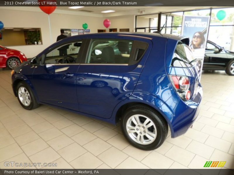 Blue Topaz Metallic / Jet Black/Dark Titanium 2013 Chevrolet Sonic LT Hatch