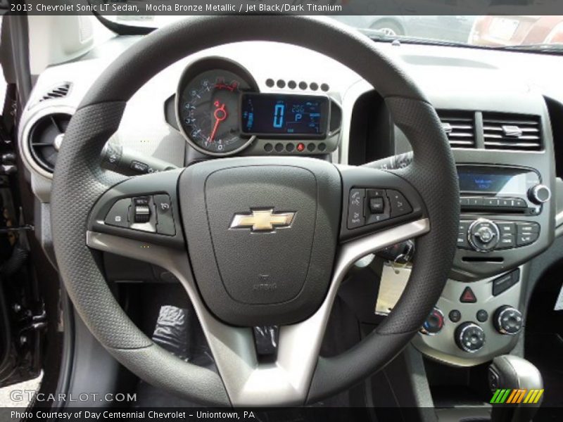 Mocha Bronze Metallic / Jet Black/Dark Titanium 2013 Chevrolet Sonic LT Sedan