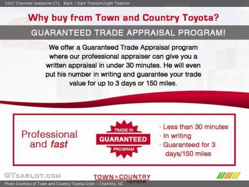 Black / Dark Titanium/Light Titanium 2007 Chevrolet Avalanche LTZ