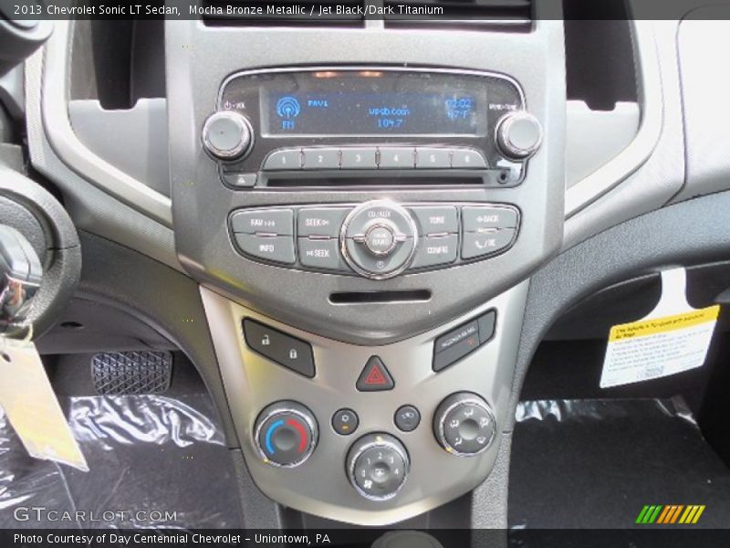 Mocha Bronze Metallic / Jet Black/Dark Titanium 2013 Chevrolet Sonic LT Sedan