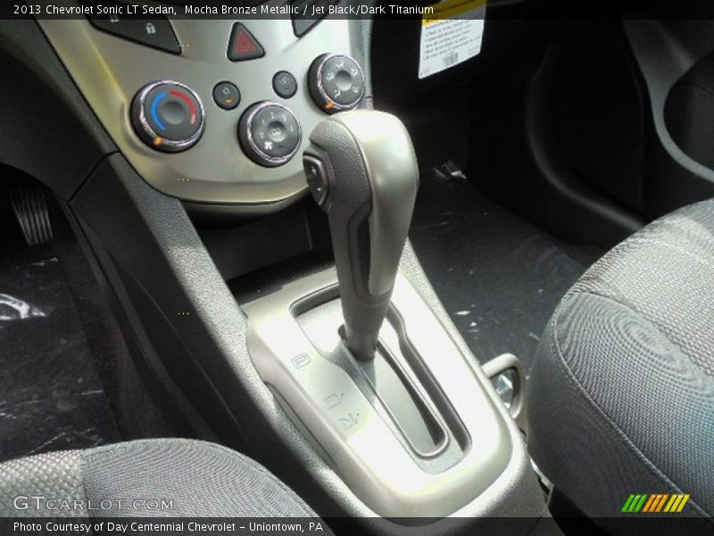 Mocha Bronze Metallic / Jet Black/Dark Titanium 2013 Chevrolet Sonic LT Sedan
