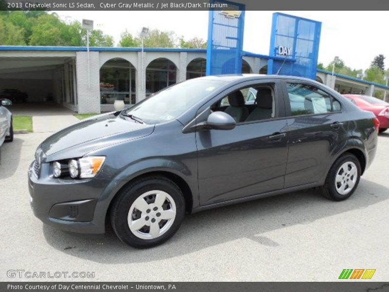 Cyber Gray Metallic / Jet Black/Dark Titanium 2013 Chevrolet Sonic LS Sedan