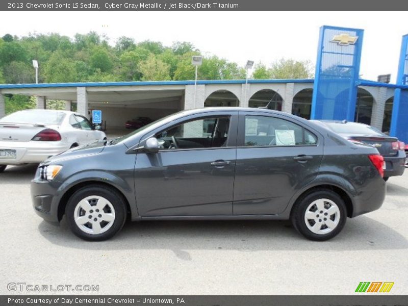 Cyber Gray Metallic / Jet Black/Dark Titanium 2013 Chevrolet Sonic LS Sedan