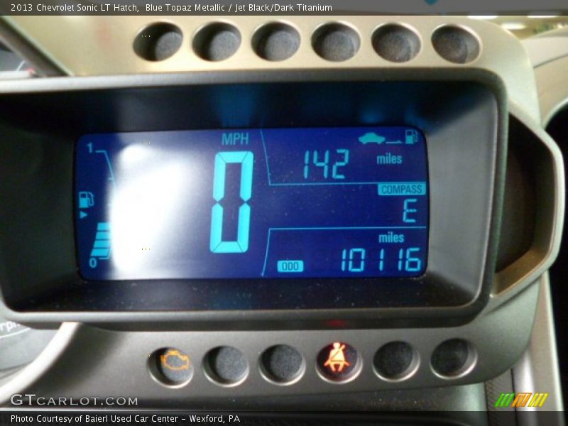 Blue Topaz Metallic / Jet Black/Dark Titanium 2013 Chevrolet Sonic LT Hatch