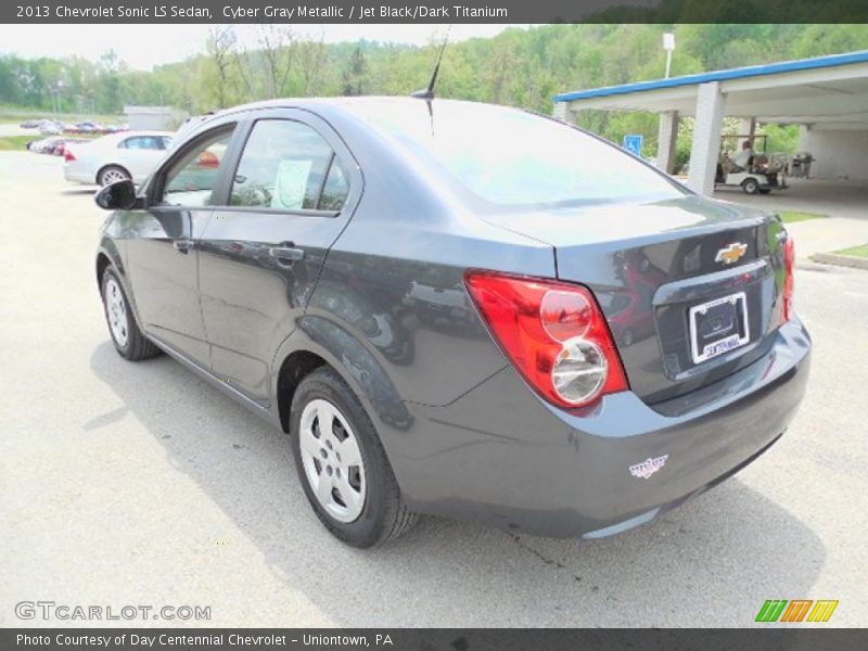Cyber Gray Metallic / Jet Black/Dark Titanium 2013 Chevrolet Sonic LS Sedan