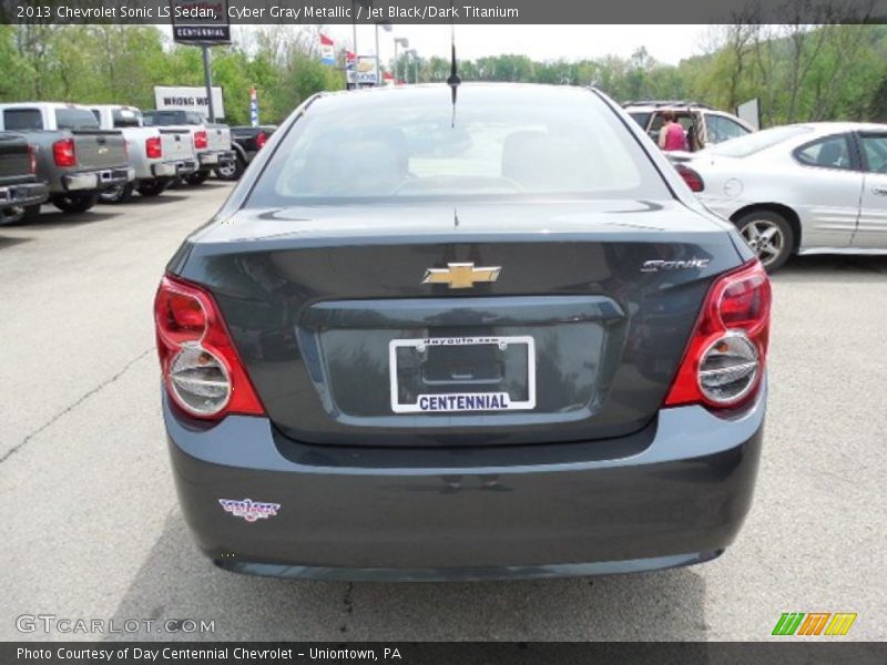 Cyber Gray Metallic / Jet Black/Dark Titanium 2013 Chevrolet Sonic LS Sedan