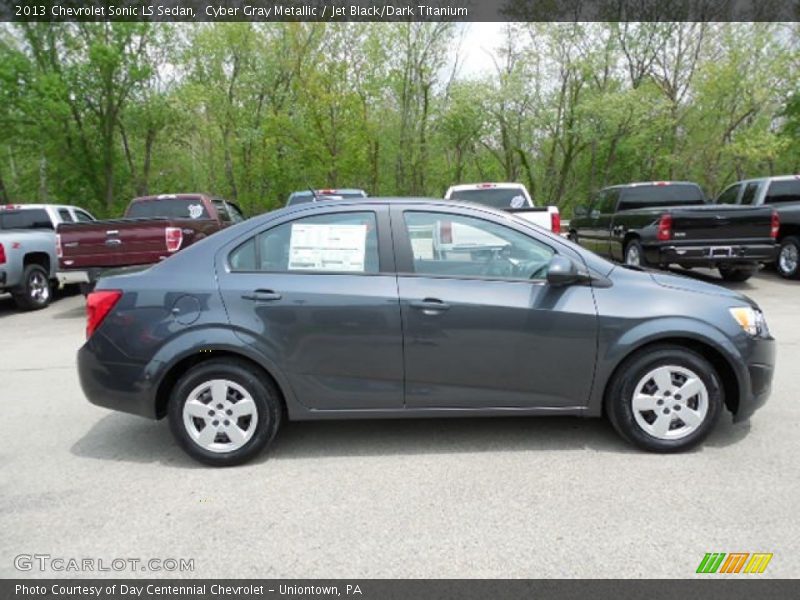 Cyber Gray Metallic / Jet Black/Dark Titanium 2013 Chevrolet Sonic LS Sedan