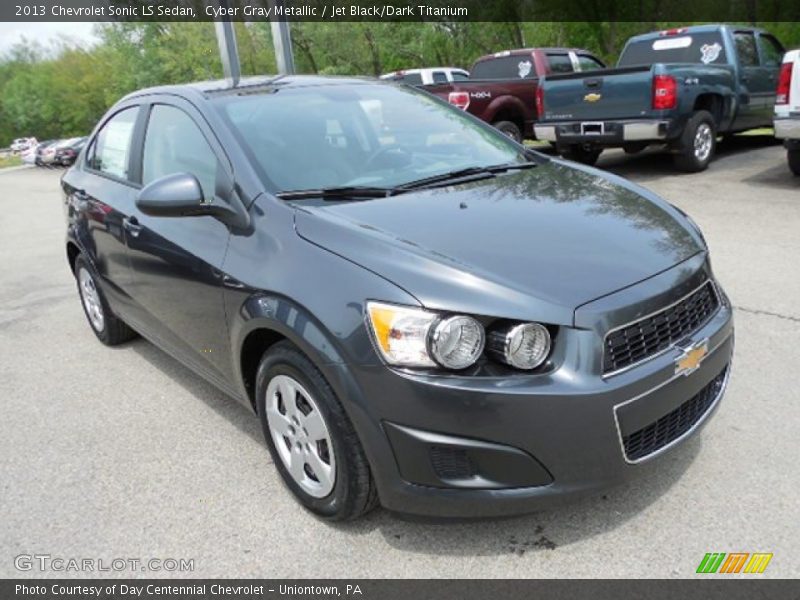 Cyber Gray Metallic / Jet Black/Dark Titanium 2013 Chevrolet Sonic LS Sedan