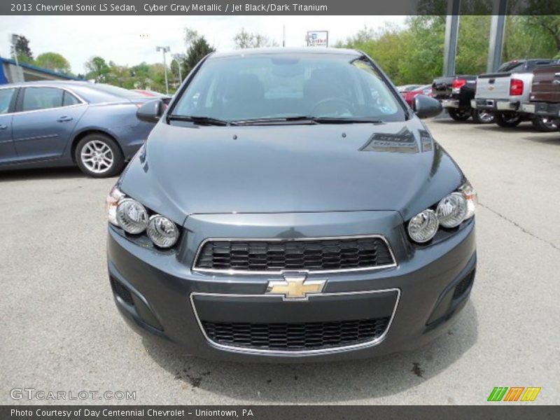 Cyber Gray Metallic / Jet Black/Dark Titanium 2013 Chevrolet Sonic LS Sedan