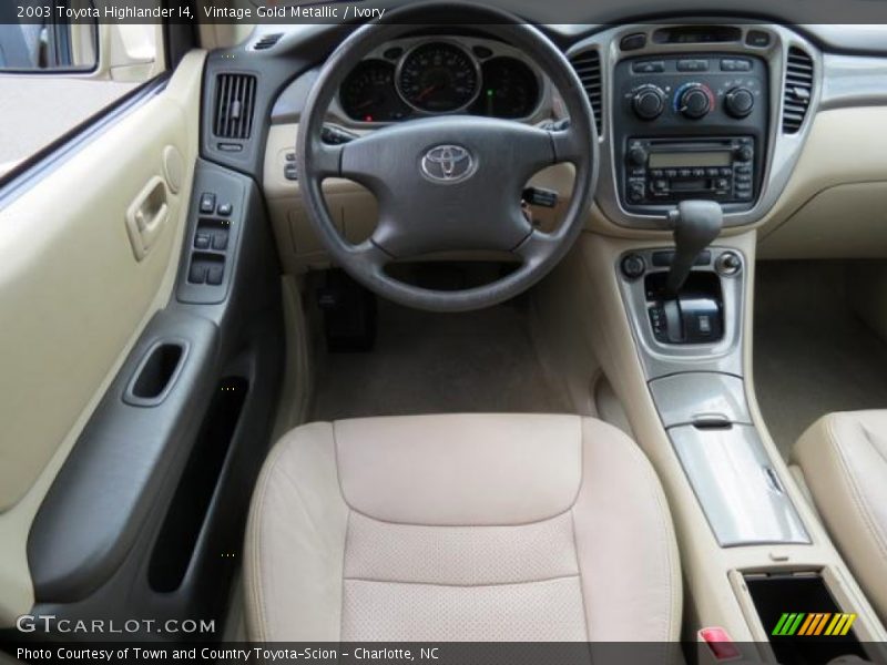 Vintage Gold Metallic / Ivory 2003 Toyota Highlander I4