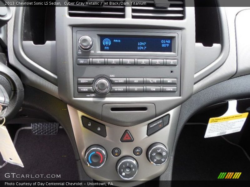 Cyber Gray Metallic / Jet Black/Dark Titanium 2013 Chevrolet Sonic LS Sedan