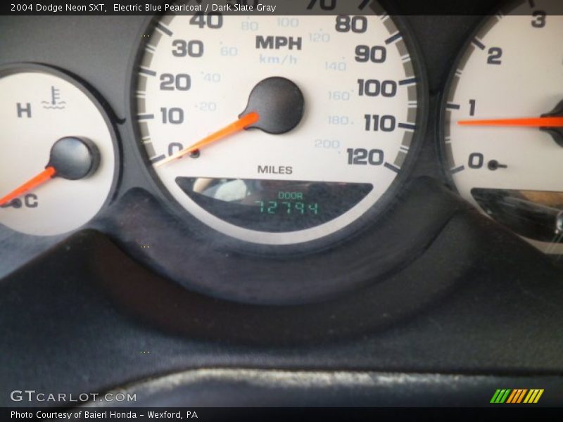 Electric Blue Pearlcoat / Dark Slate Gray 2004 Dodge Neon SXT