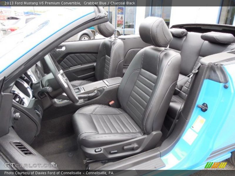 Front Seat of 2013 Mustang V6 Premium Convertible