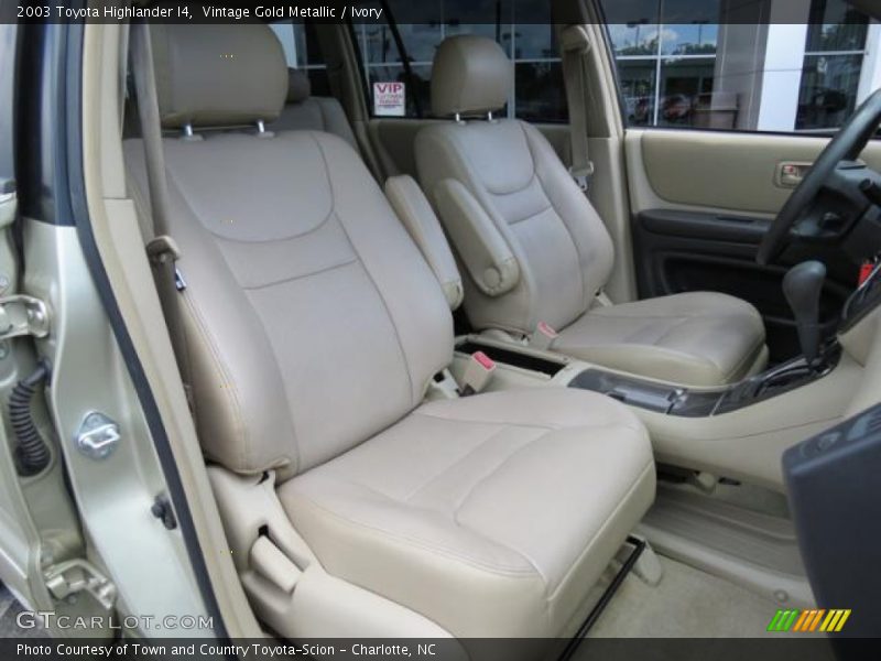 Front Seat of 2003 Highlander I4