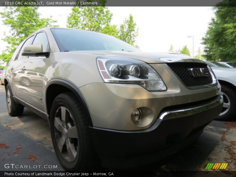 Gold Mist Metallic / Cashmere 2010 GMC Acadia SLT