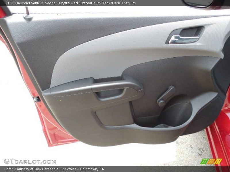 Crystal Red Tintcoat / Jet Black/Dark Titanium 2013 Chevrolet Sonic LS Sedan