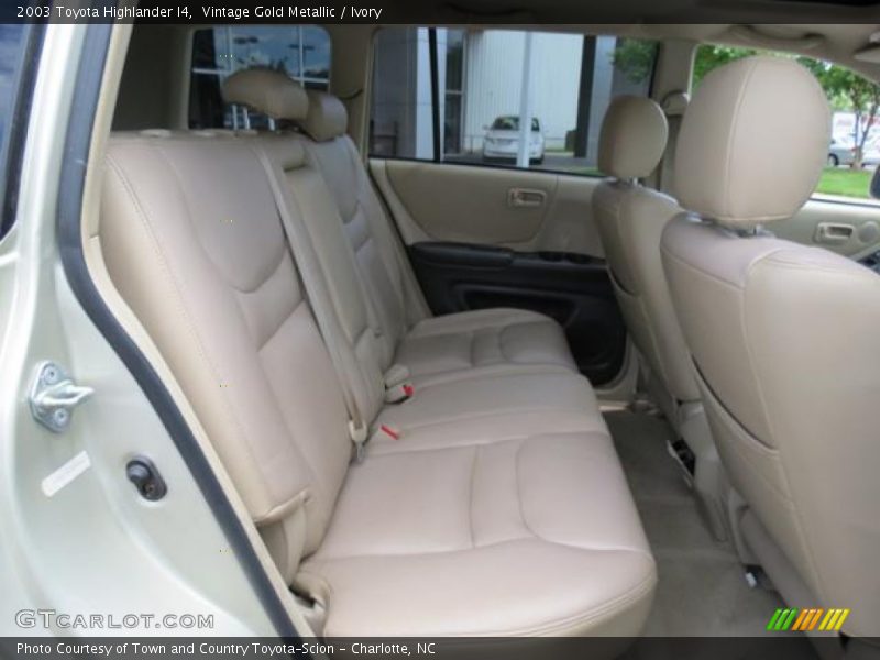 Rear Seat of 2003 Highlander I4