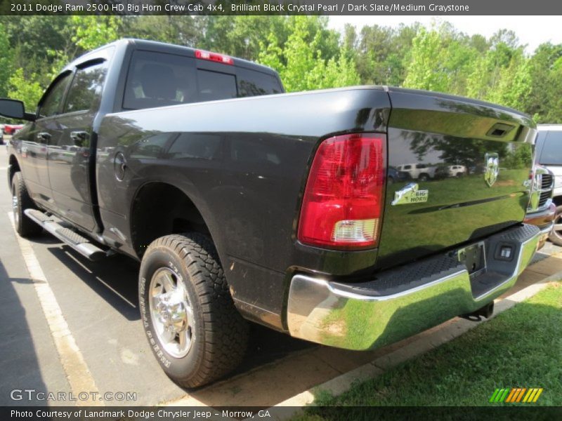 Brilliant Black Crystal Pearl / Dark Slate/Medium Graystone 2011 Dodge Ram 2500 HD Big Horn Crew Cab 4x4