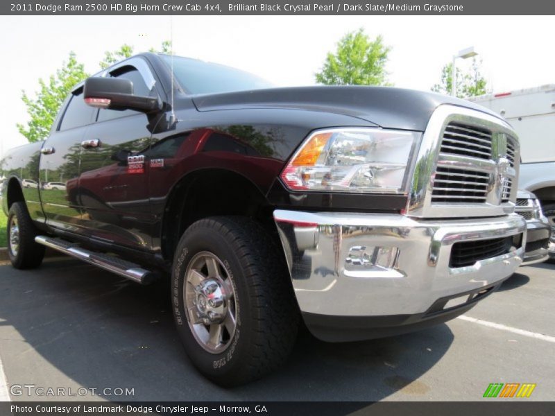 Brilliant Black Crystal Pearl / Dark Slate/Medium Graystone 2011 Dodge Ram 2500 HD Big Horn Crew Cab 4x4