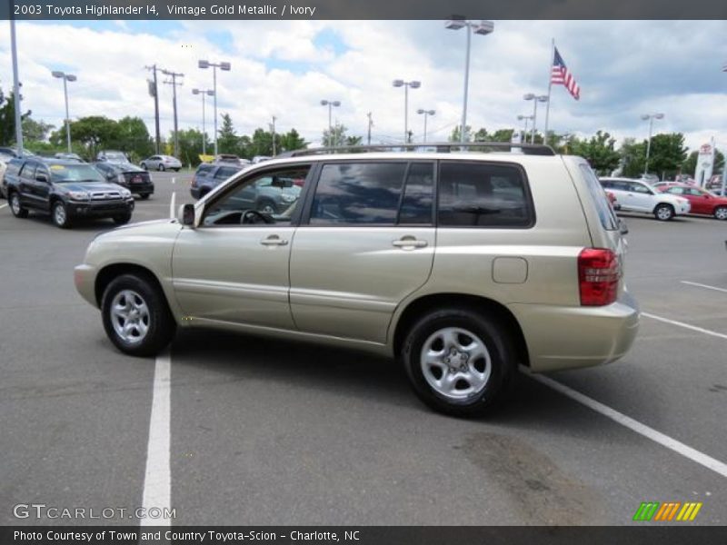 Vintage Gold Metallic / Ivory 2003 Toyota Highlander I4