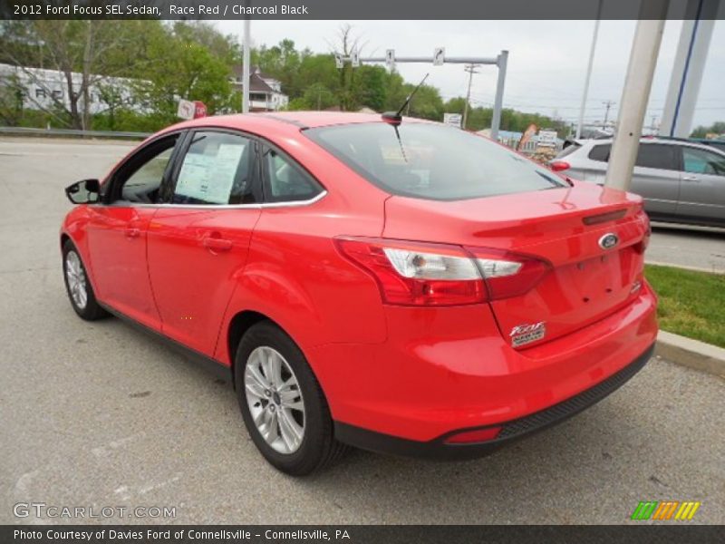 Race Red / Charcoal Black 2012 Ford Focus SEL Sedan