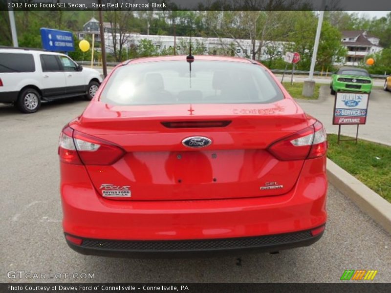 Race Red / Charcoal Black 2012 Ford Focus SEL Sedan