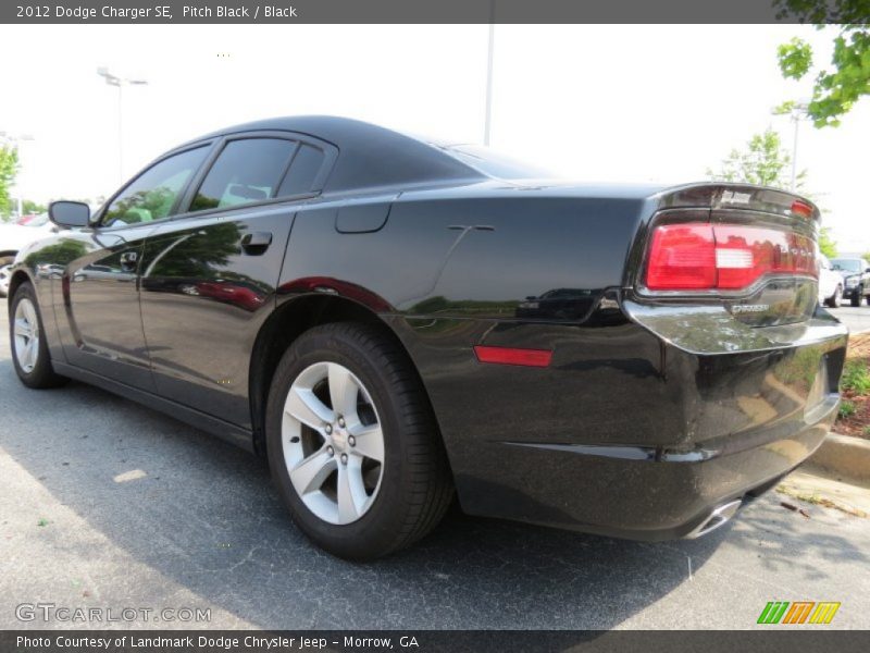 Pitch Black / Black 2012 Dodge Charger SE