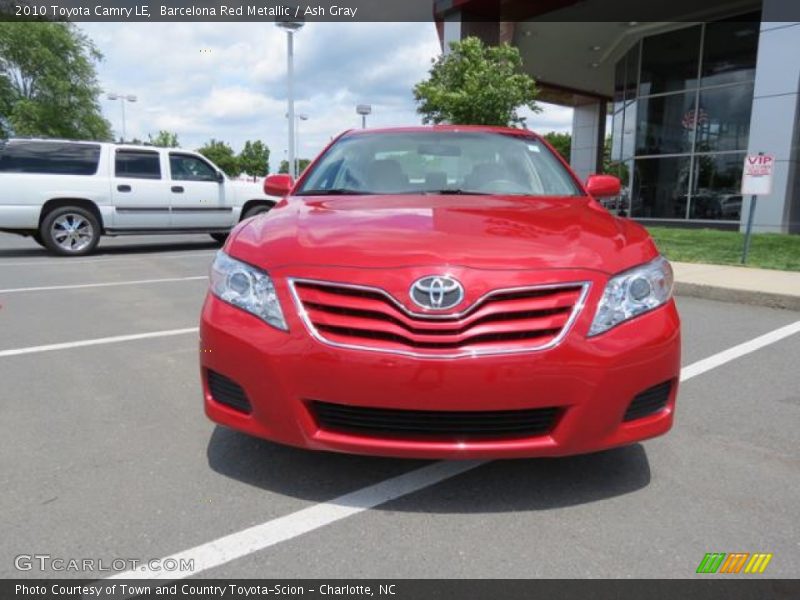 Barcelona Red Metallic / Ash Gray 2010 Toyota Camry LE