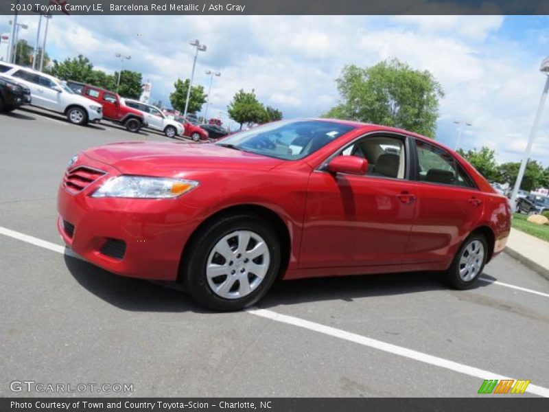 Barcelona Red Metallic / Ash Gray 2010 Toyota Camry LE