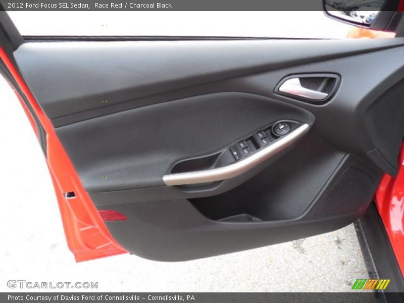 Race Red / Charcoal Black 2012 Ford Focus SEL Sedan