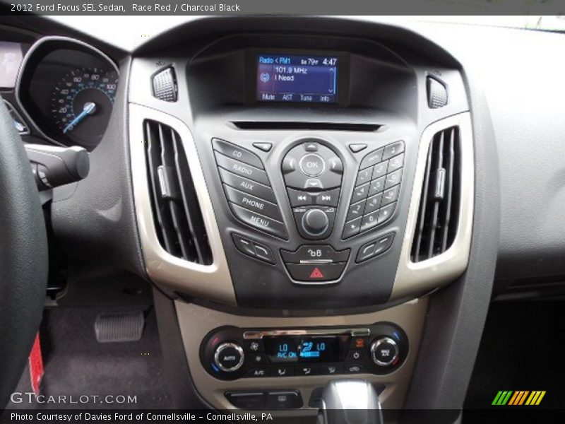 Race Red / Charcoal Black 2012 Ford Focus SEL Sedan