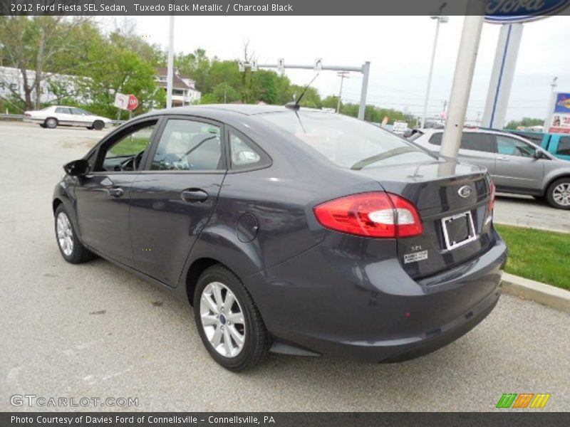 Tuxedo Black Metallic / Charcoal Black 2012 Ford Fiesta SEL Sedan