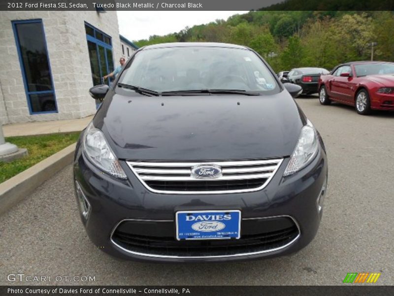 Tuxedo Black Metallic / Charcoal Black 2012 Ford Fiesta SEL Sedan