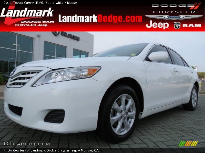 Super White / Bisque 2011 Toyota Camry LE V6