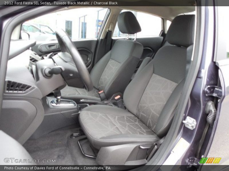 Tuxedo Black Metallic / Charcoal Black 2012 Ford Fiesta SEL Sedan