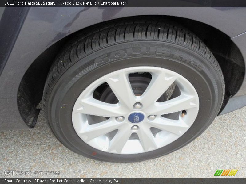 Tuxedo Black Metallic / Charcoal Black 2012 Ford Fiesta SEL Sedan
