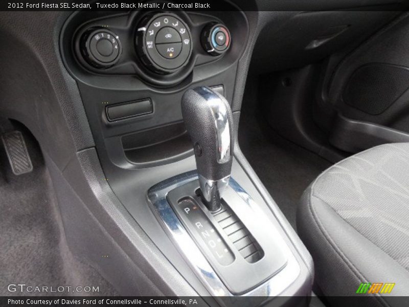 Tuxedo Black Metallic / Charcoal Black 2012 Ford Fiesta SEL Sedan