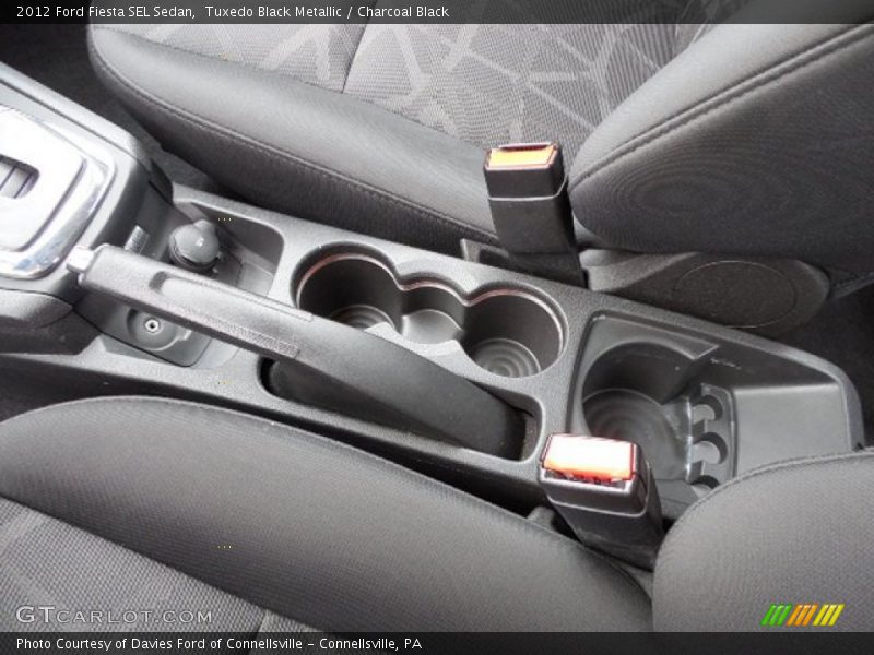 Tuxedo Black Metallic / Charcoal Black 2012 Ford Fiesta SEL Sedan