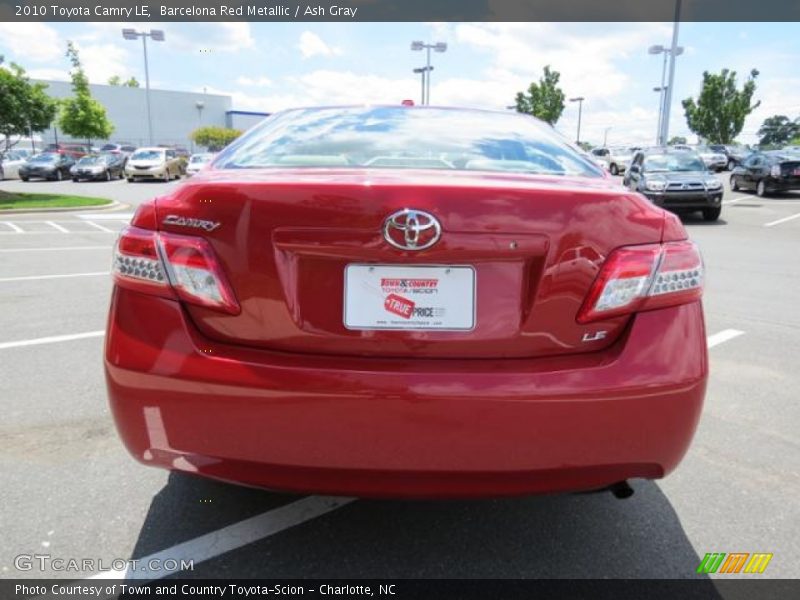 Barcelona Red Metallic / Ash Gray 2010 Toyota Camry LE