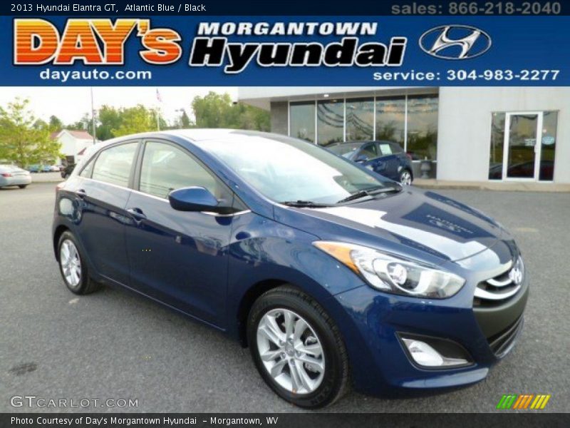 Atlantic Blue / Black 2013 Hyundai Elantra GT