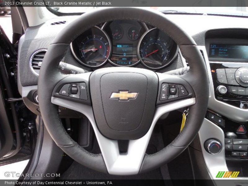 Black Granite Metallic / Jet Black 2013 Chevrolet Cruze LT