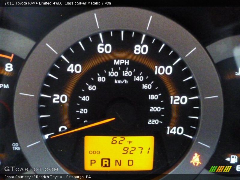 Classic Silver Metallic / Ash 2011 Toyota RAV4 Limited 4WD