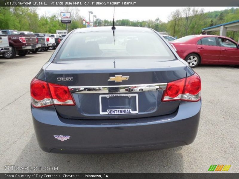 Atlantis Blue Metallic / Jet Black/Medium Titanium 2013 Chevrolet Cruze LS
