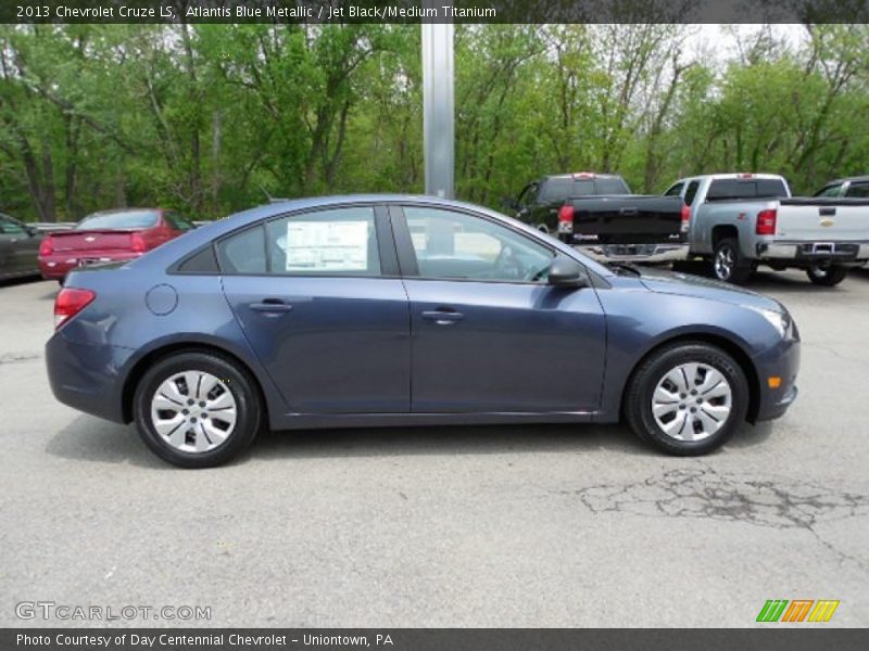 Atlantis Blue Metallic / Jet Black/Medium Titanium 2013 Chevrolet Cruze LS