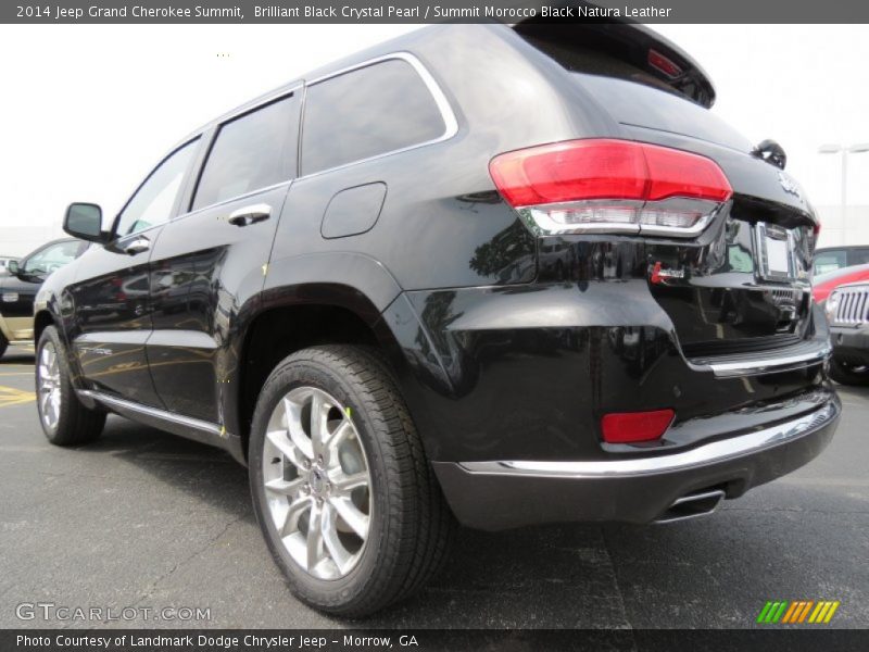 Brilliant Black Crystal Pearl / Summit Morocco Black Natura Leather 2014 Jeep Grand Cherokee Summit