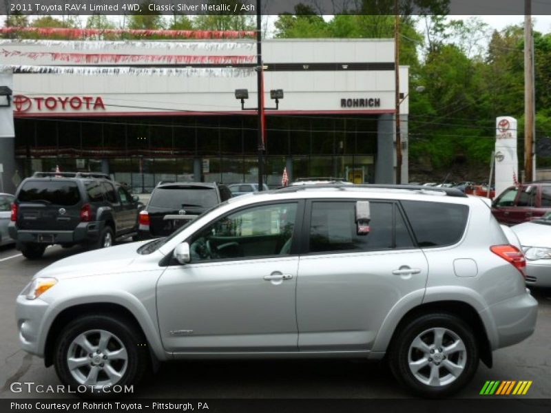 Classic Silver Metallic / Ash 2011 Toyota RAV4 Limited 4WD