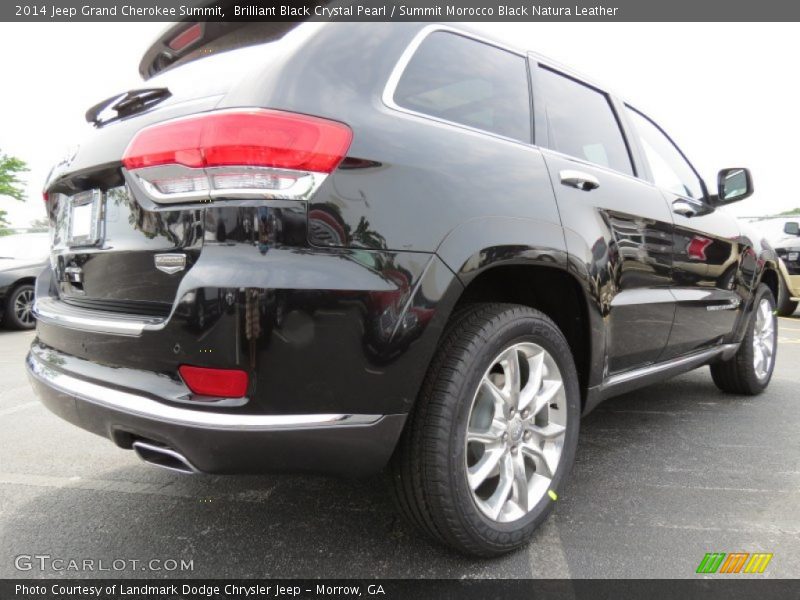 Brilliant Black Crystal Pearl / Summit Morocco Black Natura Leather 2014 Jeep Grand Cherokee Summit