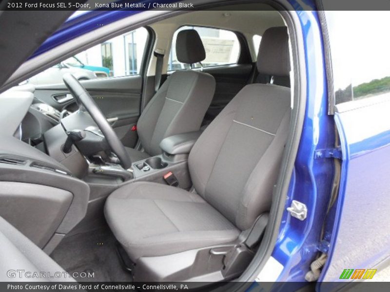 Kona Blue Metallic / Charcoal Black 2012 Ford Focus SEL 5-Door