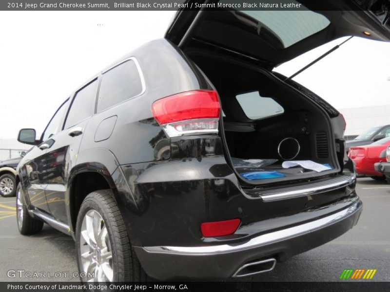 Brilliant Black Crystal Pearl / Summit Morocco Black Natura Leather 2014 Jeep Grand Cherokee Summit